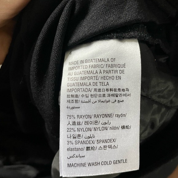 Bar III Black Shorts Ruffle Detail Size 4 - Picture 7 of 7